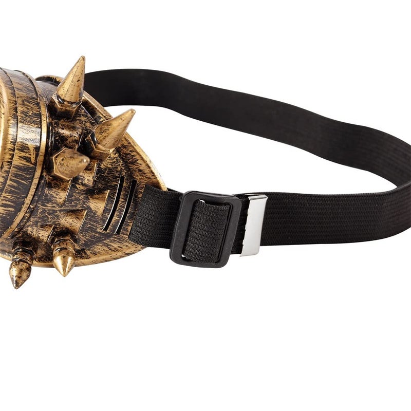 Lelinta Spiked Goggles Steampunk Welding Goth Cosplay Vintage Goggles Rustic - Image 3